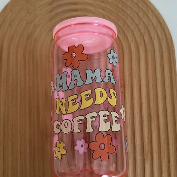 Mama needs coffee  NWT
Breakdown Cup
16oz plastic soda can
UV-DTF wrap Decal - Picture 2 of 4